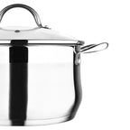 Ensemble de 12 casseroles Bergner en acier inoxydable, compatible lave-vaisselle et induction