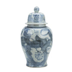 Pot de fleurs Silla en porcelaine bleue et blanche