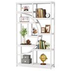 Bibliothèque industrielle à 5 étagères pour chambre, salon, bureau
