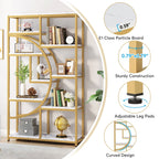 Bibliothèque industrielle à 5 étagères pour chambre, salon, bureau