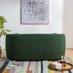 Causeuse 2 places rembourrée KINWELL Boucle avec oreillers