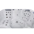 Maillot Buenospa 6 - Personne 46 - Spa à jets, blanc glacé, gris avec ozone et lumières LED