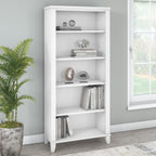Bibliothèque haute à 5 étagères Bush Furniture Somerset avec tablettes réglables
