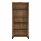 Bibliothèque haute à 5 étagères Bush Furniture Somerset avec tablettes réglables