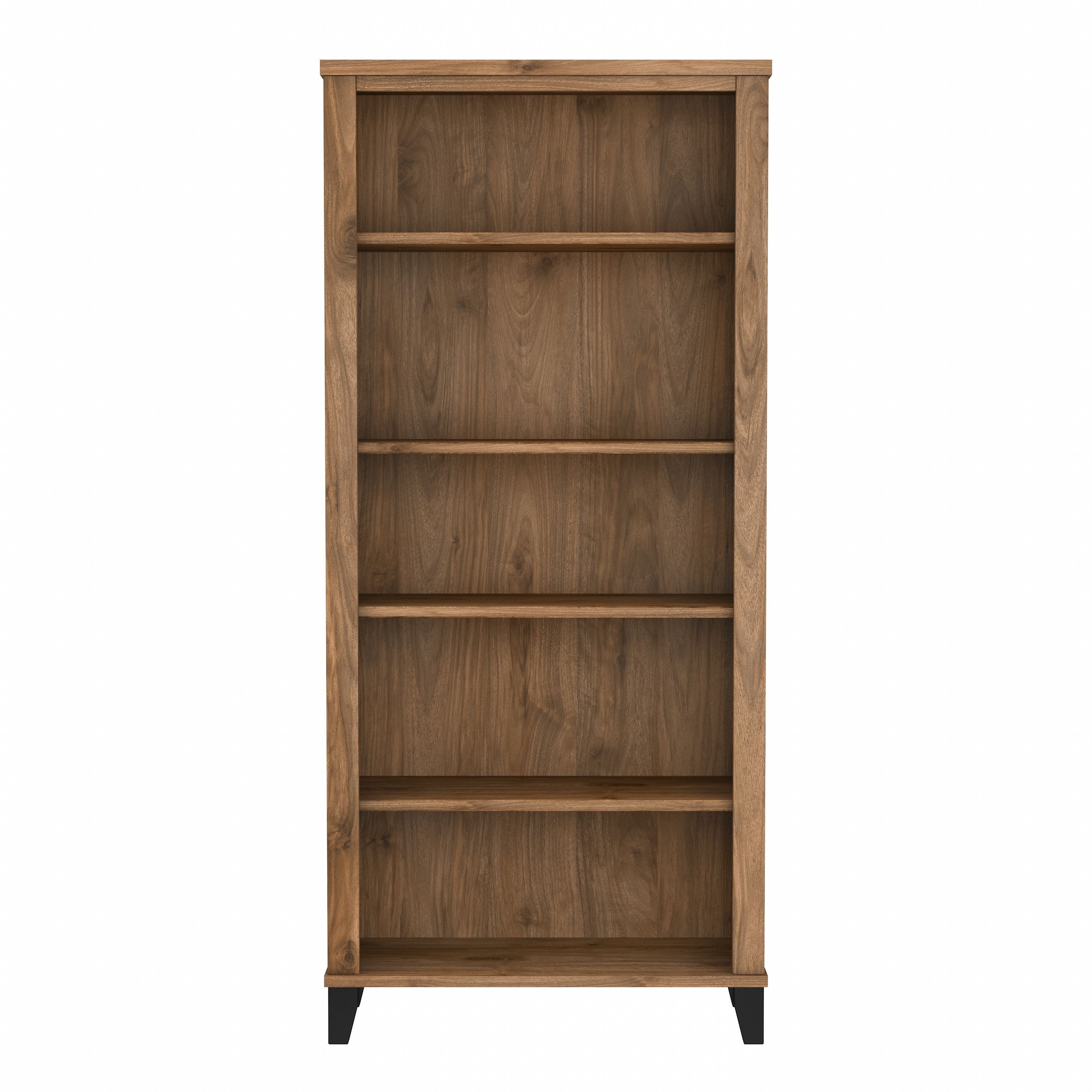 Bibliothèque haute à 5 étagères Bush Furniture Somerset avec tablettes réglables