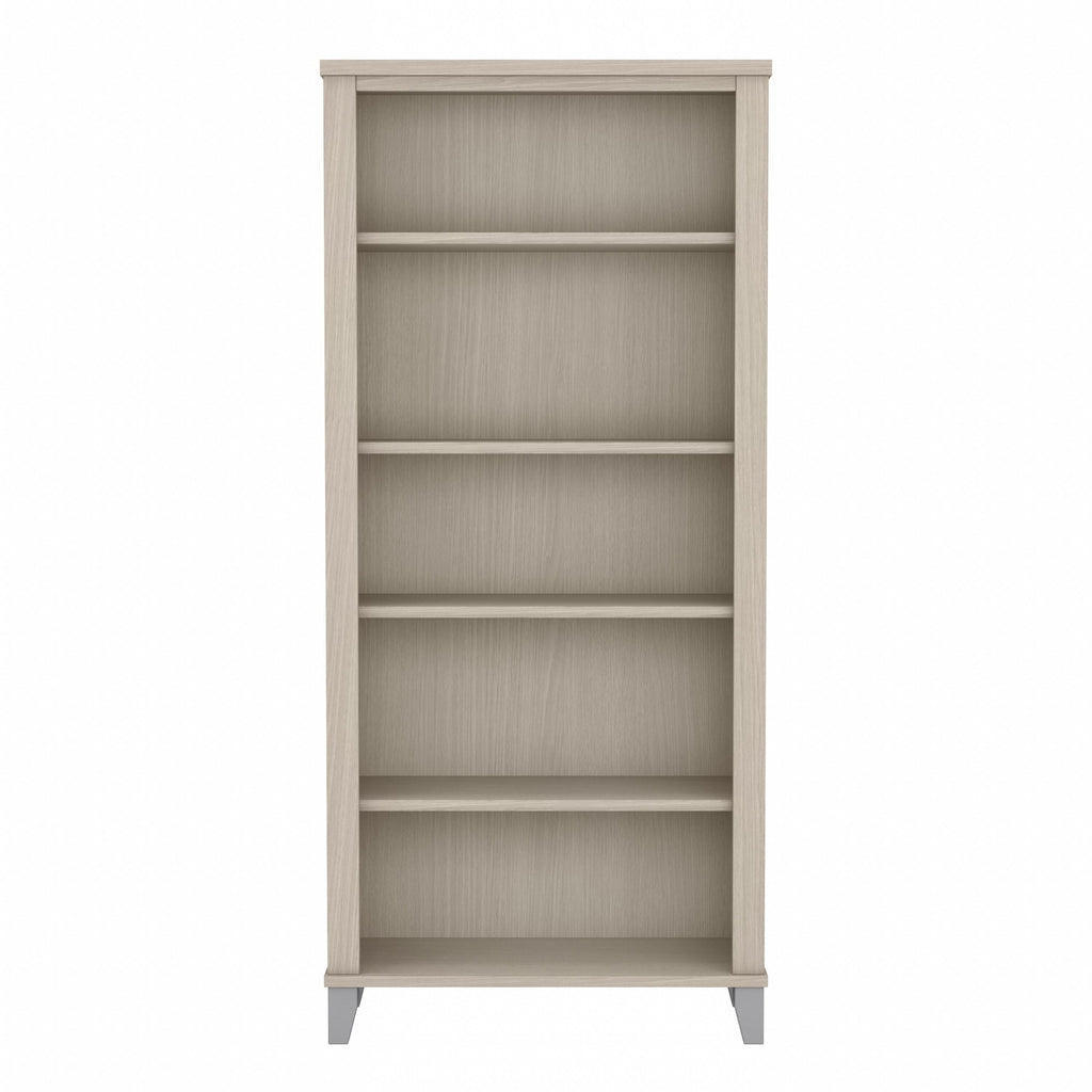 Bibliothèque haute à 5 étagères Bush Furniture Somerset avec tablettes réglables