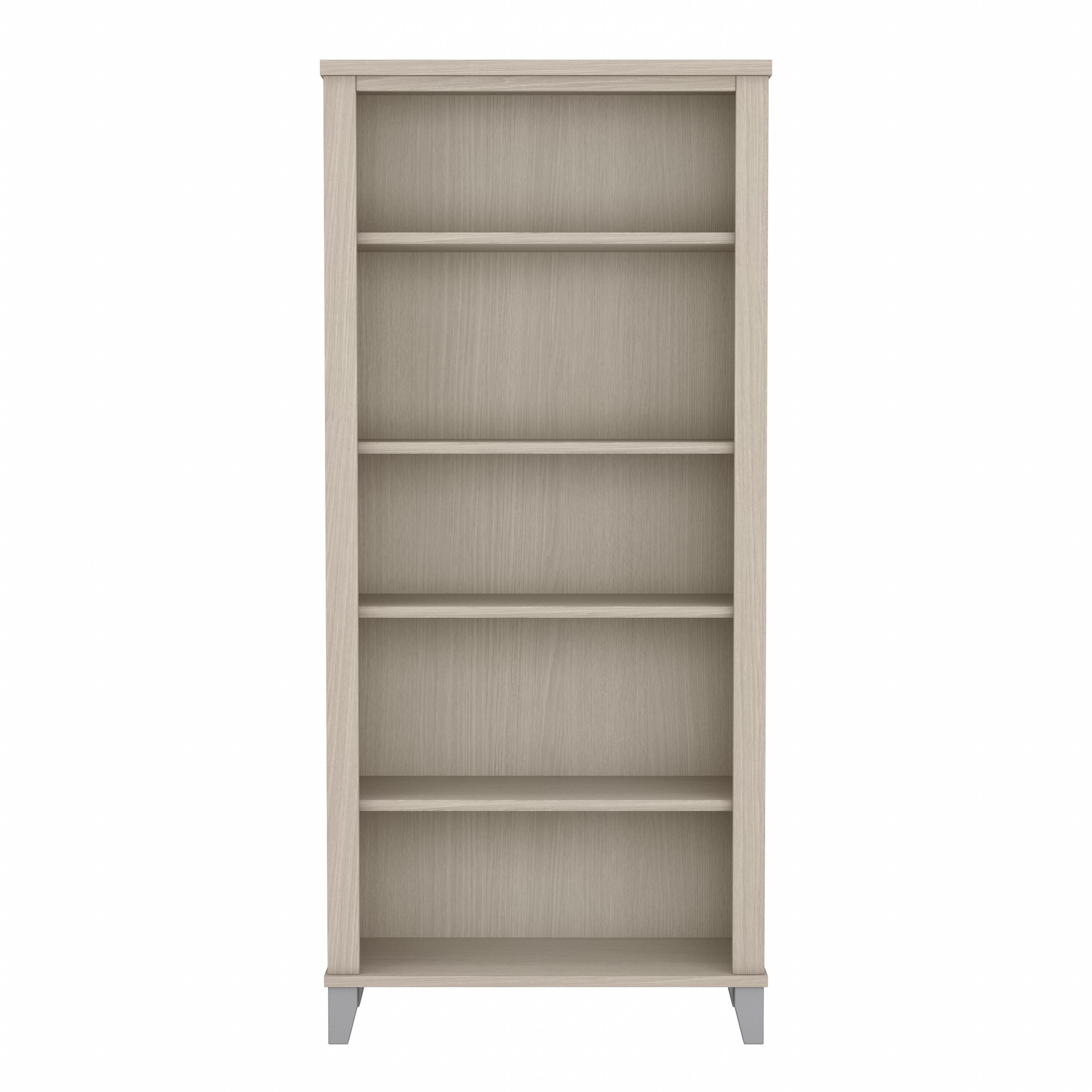 Bibliothèque haute à 5 étagères Bush Furniture Somerset avec tablettes réglables