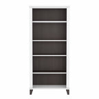 Bibliothèque haute à 5 étagères Bush Furniture Somerset avec tablettes réglables
