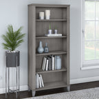 Bibliothèque haute à 5 étagères Bush Furniture Somerset avec tablettes réglables