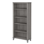 Bibliothèque haute à 5 étagères Bush Furniture Somerset avec tablettes réglables