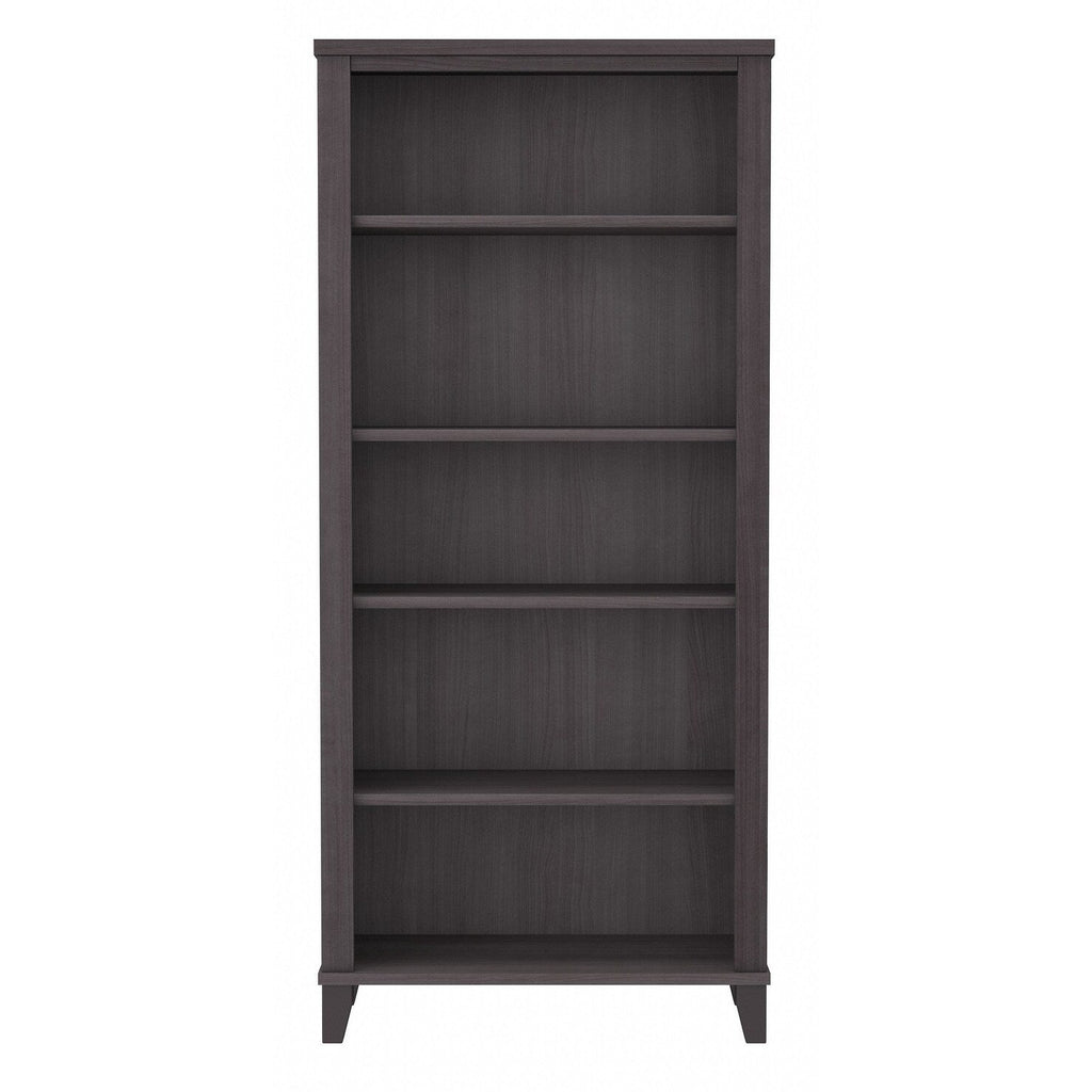 Bibliothèque haute à 5 étagères Bush Furniture Somerset avec tablettes réglables