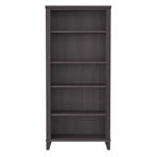 Bibliothèque haute à 5 étagères Bush Furniture Somerset avec tablettes réglables
