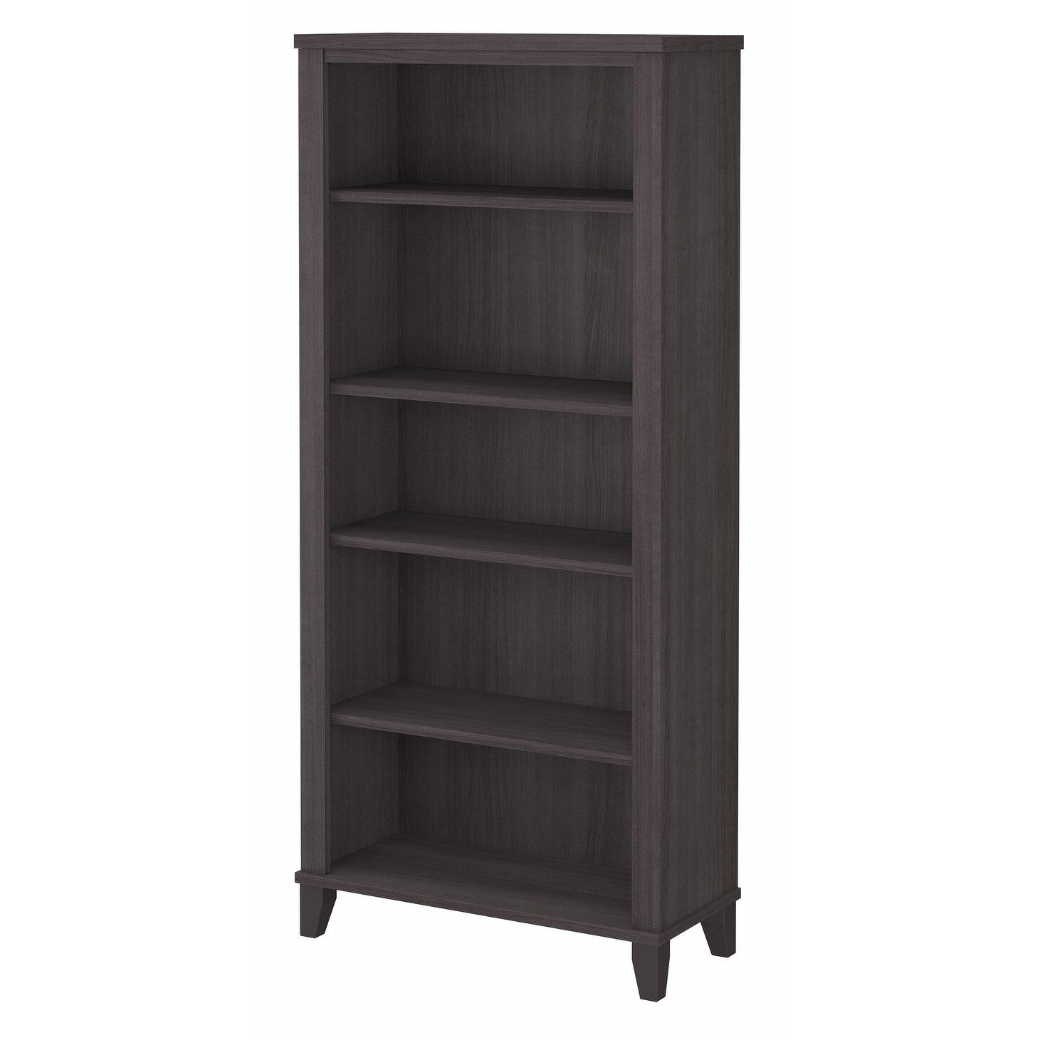 Bibliothèque haute à 5 étagères Bush Furniture Somerset avec tablettes réglables
