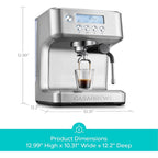 Machine à expresso tout-en-un CASABREWS Ultra avec écran LCD, argent