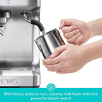 Machine à expresso tout-en-un CASABREWS Ultra avec écran LCD, argent