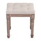 Tabouret de pied et tabouret de coiffeuse rembourrés vintage français CO-Z