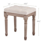 Tabouret de pied et tabouret de coiffeuse rembourrés vintage français CO-Z