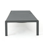 Chaise longue d'extérieur en aluminium Cape Coral (lot de 2) par Christopher Knight Home - 77,56 po x 25,20 po x 11,80 po