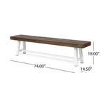Banc d'extérieur en bois d'acacia Carlisle par Christopher Knight Home