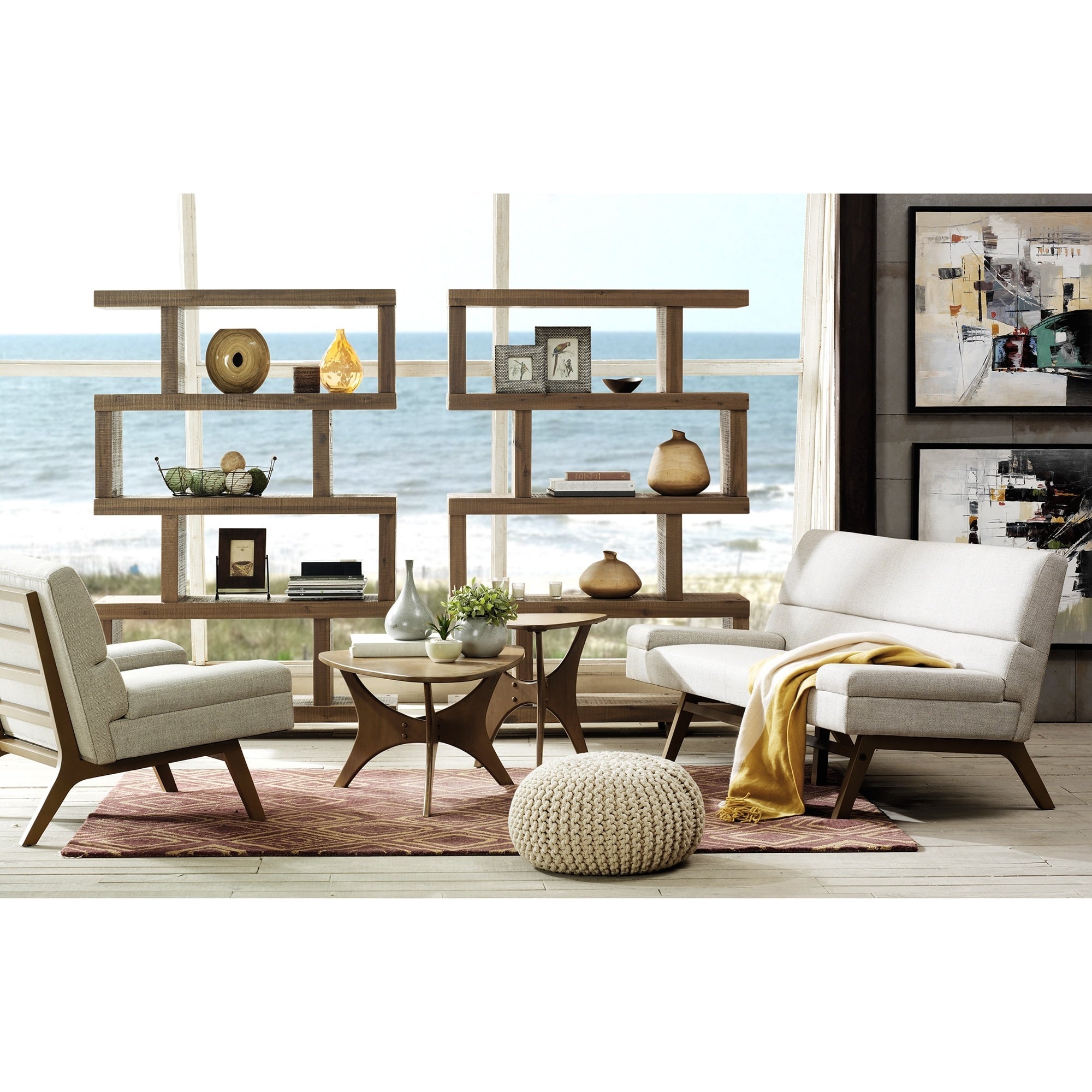 Table basse triangulaire en bois INK IVY Blaze
