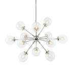Lustre Paige à 12 lumières avec ampoules globe surdimensionnées INK+IVY