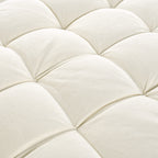 Canapé-lit en chenille, canapé-lit rembourré avec dossier capitonné et 2 coussins amovibles pour le salon