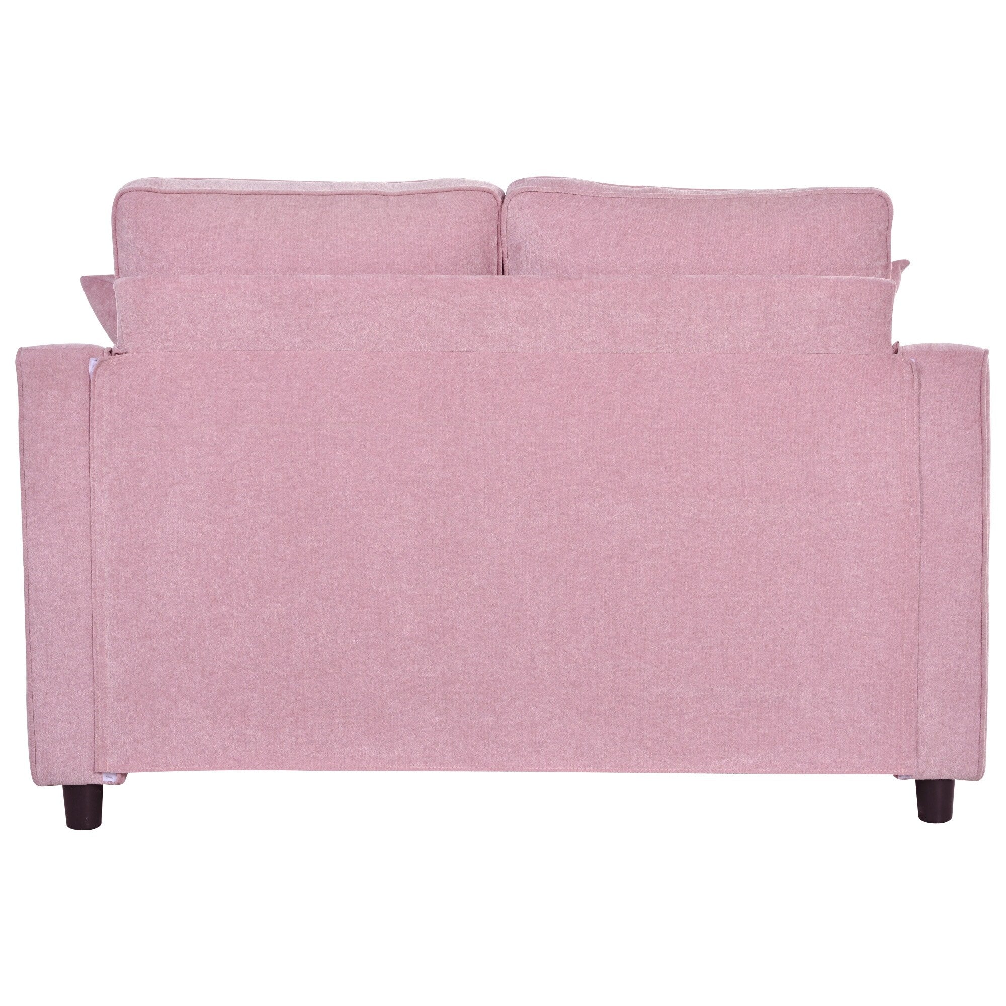 Canapé-lit en chenille, canapé-lit rembourré avec dossier capitonné et 2 coussins amovibles pour le salon
