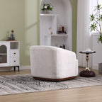 Fauteuil pivotant en chenille, canapé d'appoint confortable à 360 degrés pour salon, chambre et bureau avec coussin amovible