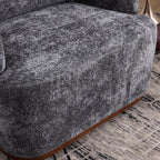 Fauteuil pivotant en chenille, canapé d'appoint confortable à 360 degrés pour salon, chambre et bureau avec coussin amovible