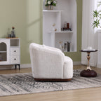 Fauteuil pivotant en chenille, canapé d'appoint confortable à 360 degrés pour salon, chambre et bureau avec coussin amovible