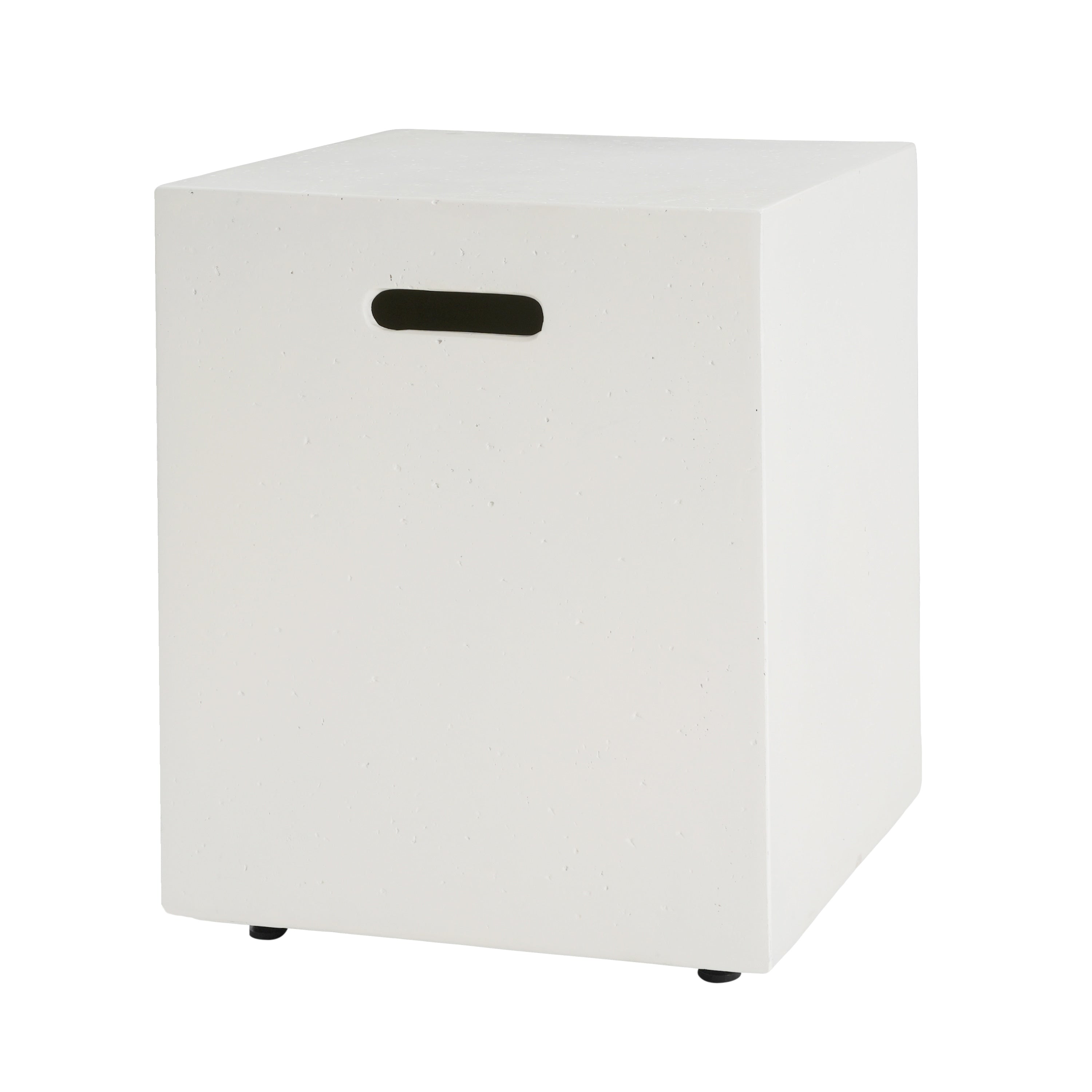 Christopher Knight Home - Table d'appoint d'extérieur en béton léger Aidan avec support pour réservoir