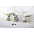 Robinet de salle de bain à large bec en chrome/laiton poli