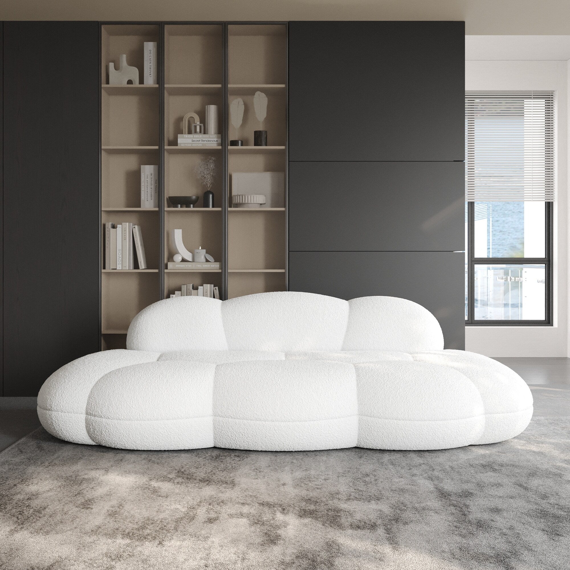 Canapés en forme de nuage pour salon, canapé compressé moderne et confortable, canapé de loisirs en forme de nuage pour chambre à coucher, appartement