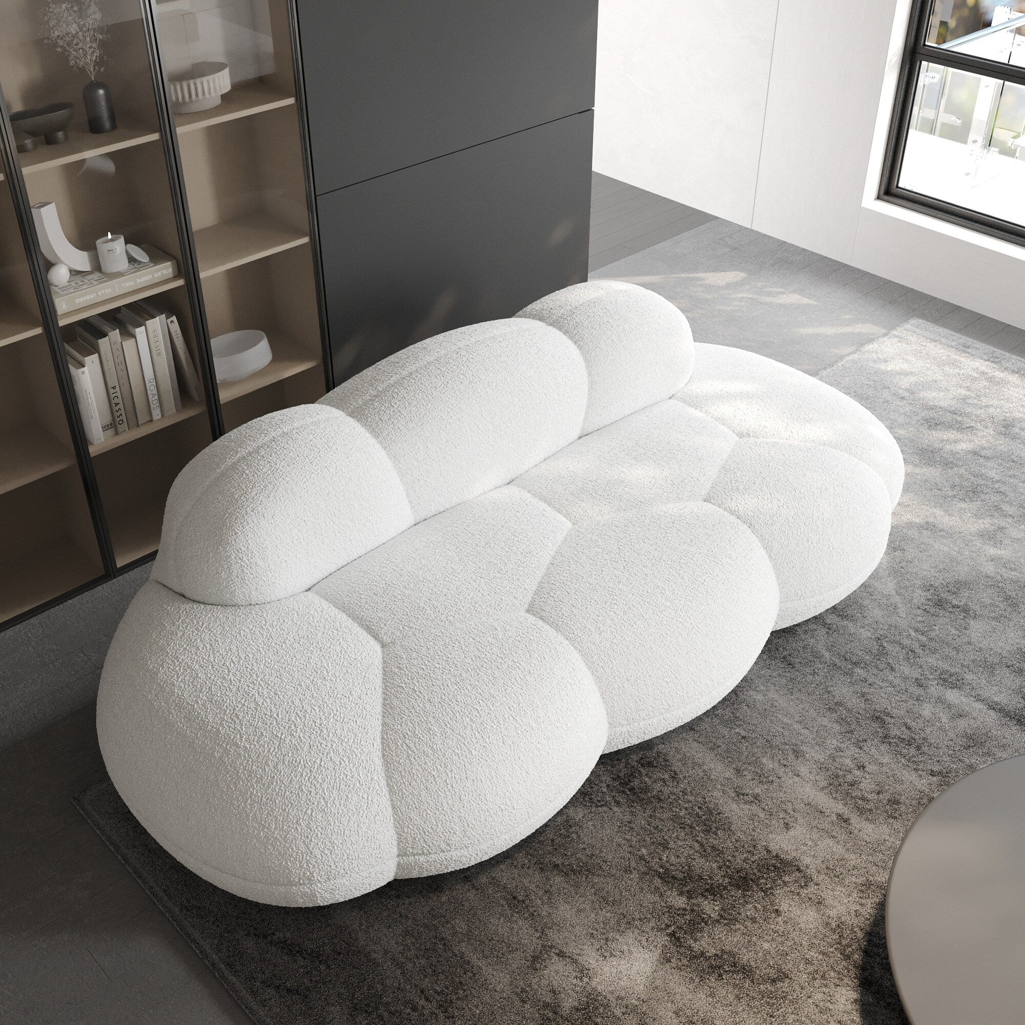 Canapés en forme de nuage pour salon, canapé compressé moderne et confortable, canapé de loisirs en forme de nuage pour chambre à coucher, appartement