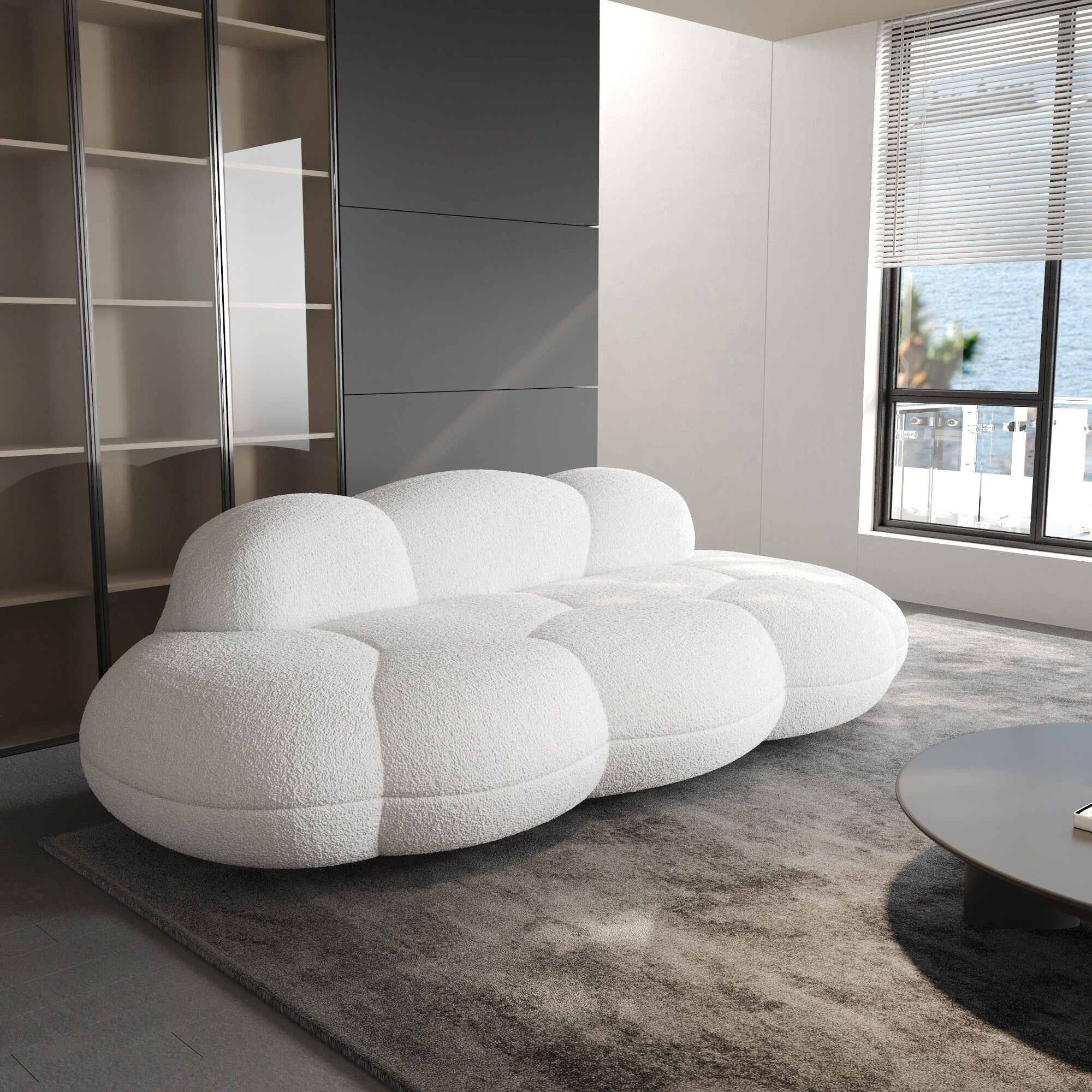 Canapés en forme de nuage pour salon, canapé compressé moderne et confortable, canapé de loisirs en forme de nuage pour chambre à coucher, appartement