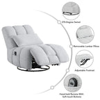 Fauteuil inclinable électrique Cole pivotant avec support lombaire