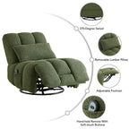Fauteuil inclinable électrique Cole pivotant avec support lombaire