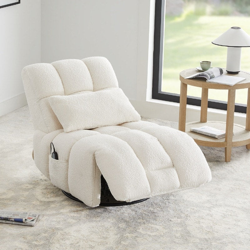 Fauteuil inclinable électrique Cole pivotant avec support lombaire