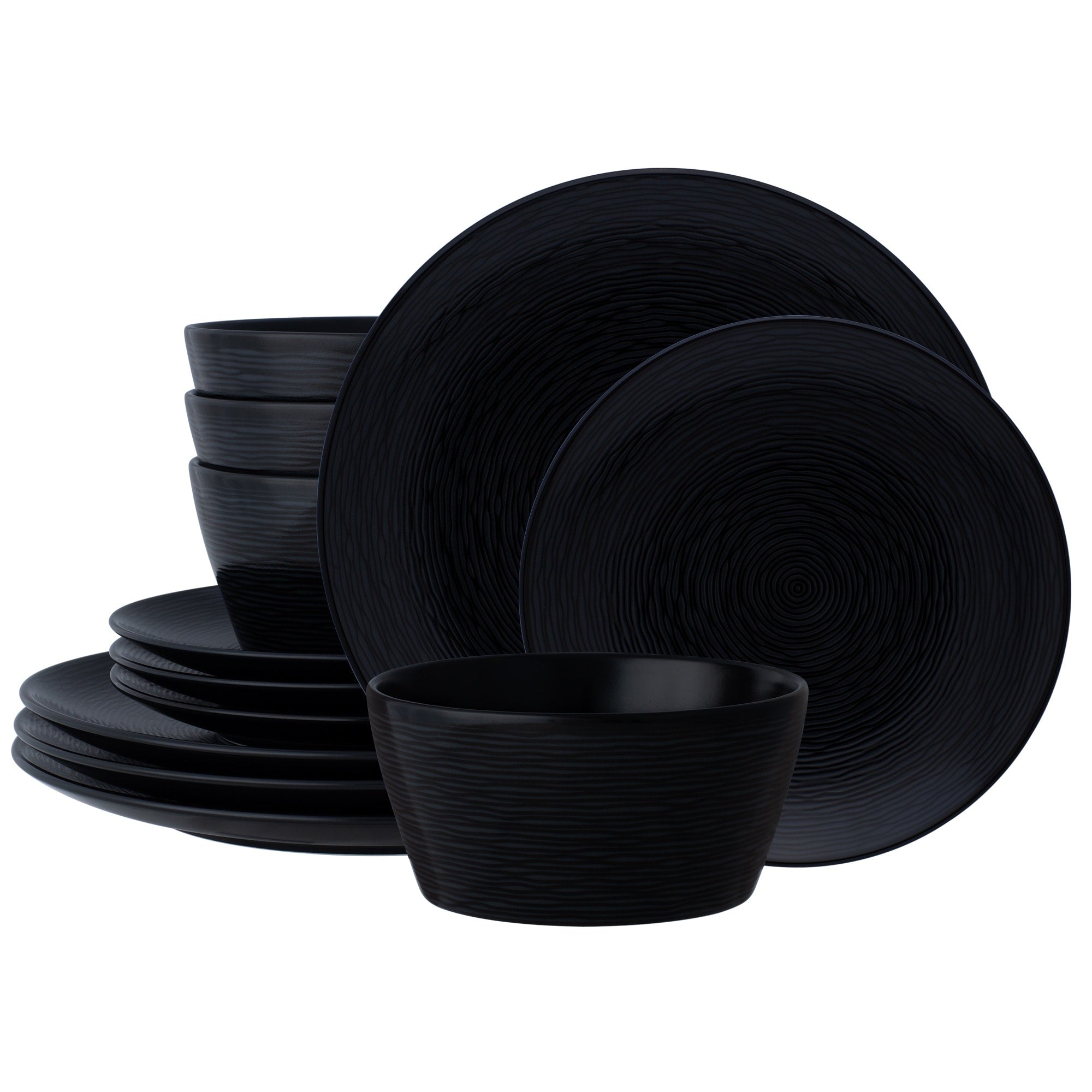 Service de table Noritake Colorscapes Swirl 12 pièces, coupe, service pour 4 personnes