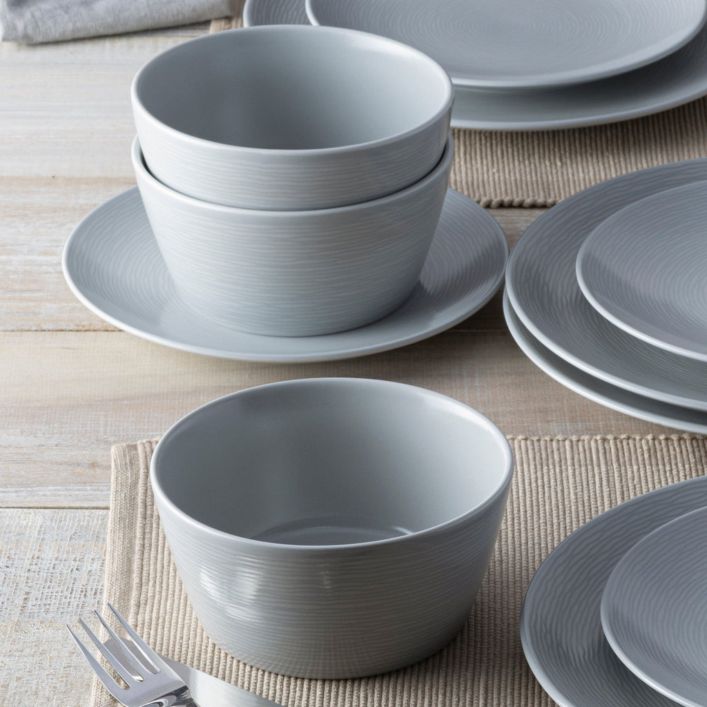Service de table Noritake Colorscapes Swirl 12 pièces, coupe, service pour 4 personnes