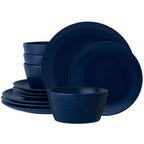 Service de table Noritake Colorscapes Swirl 12 pièces, coupe, service pour 4 personnes