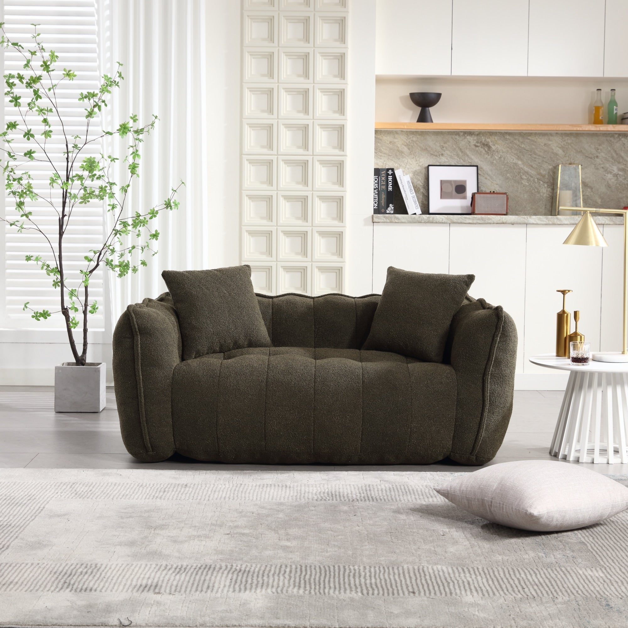 Canapé inclinable carré confortable
