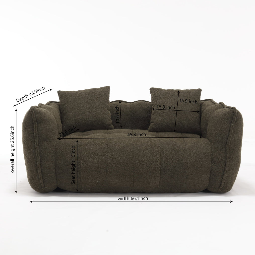 Canapé inclinable carré confortable
