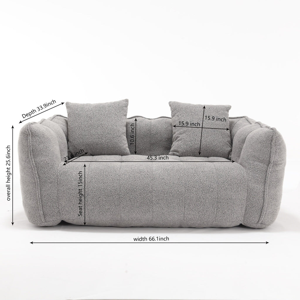 Canapé inclinable carré confortable