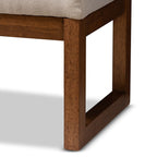 Banc contemporain rembourré en tissu par Baxton Studio