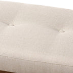 Banc contemporain rembourré en tissu par Baxton Studio