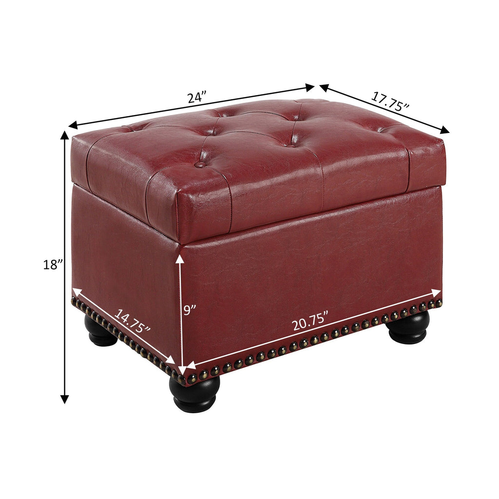 Pouf de rangement Convenience Concepts Designs4Comfort 5th Avenue