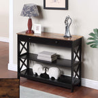 Console Oxford à 1 tiroir avec étagères Convenience Concepts
