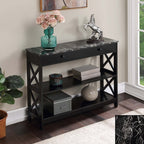 Console Oxford à 1 tiroir avec étagères Convenience Concepts