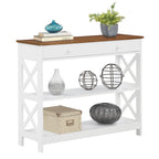 Console Oxford à 1 tiroir avec étagères Convenience Concepts